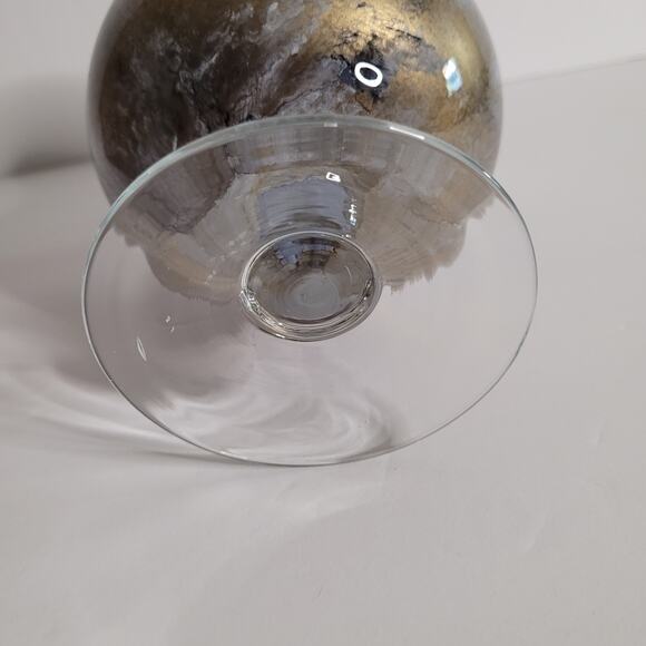 Elegant Blue and Gold Candle Holder - 6x4 Inches - Picture 5 of 9